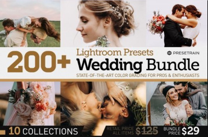 CreativeMarket – 200+ Wedding Presets Bundle – 6172458 (Premium)