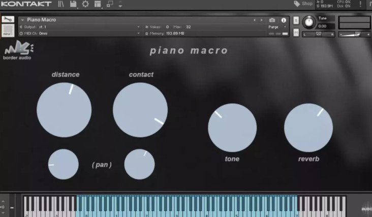 Border Audio Piano Macro KONTAKT (Premium)