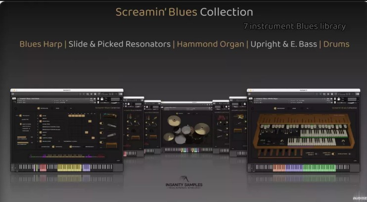 Insanity Samples Screamin’ Blues Collection v1.0.1 KONTAKT (Premium)