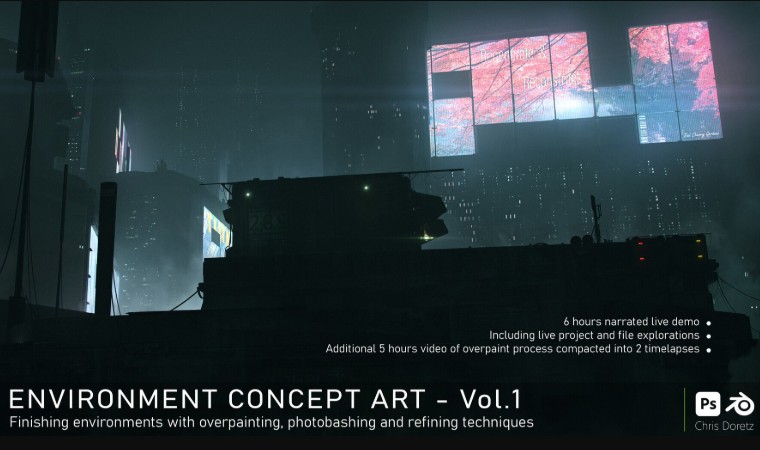 Artstation – Environment Concept Art Vol.1 – Overpainting, photobashing and refining keyarts (Premium)