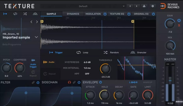 Devious Machines Texture 1.8.17 + Percussive Layers macOS [HCiSO]  (Premium)