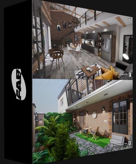 Fab – UE5 Triplex House Villa (Premium)