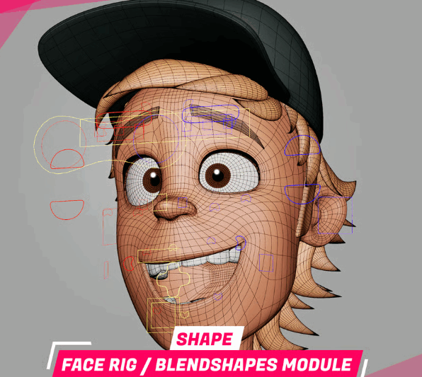 ArmenPamok – SHAPE – Face rig / blendshapes module (Premium)