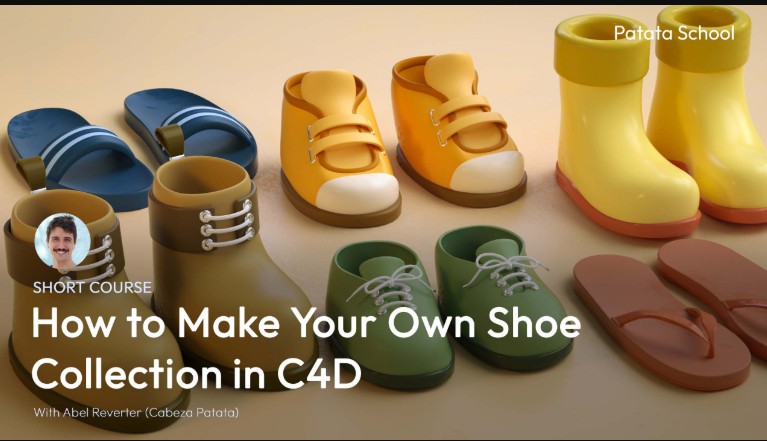 Patata School – How to Make Your Own Shoe Collection in C4D (Premium)