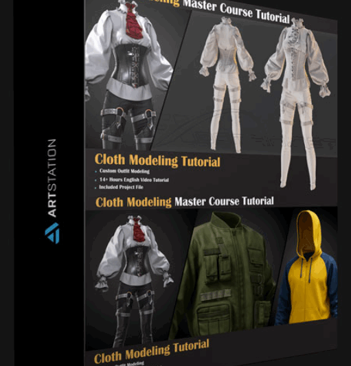 ArtStation – Cloth Modeling Master Course Tutorial (Premium)