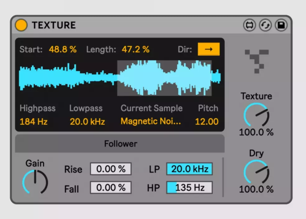 ELPHNT Texture Max for Live Device AMXD (Premium)