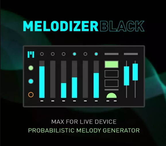 Gourlie Records Melodizer Black Max for Live Melody Generator Max for Live Device AMXD (Premium)