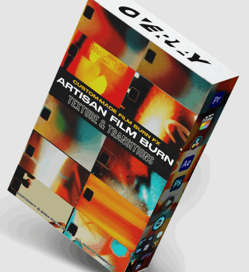 Overlay FX – Artisan Film Burn FX – Custom Crafted Film Burn Textures & Transitions Pack (Premium)
