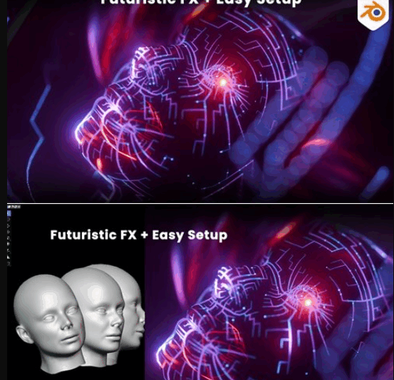 Gumroad – Sci-Fi Character FX with Electric Signal Trails (Premium)