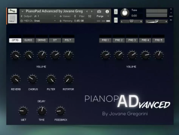 GSamples PianoPad Advanced KONTAKT  (Premium)