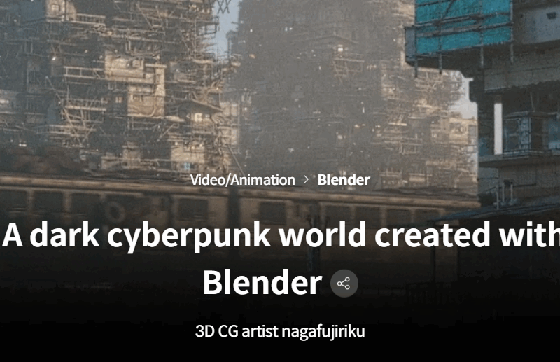 Coloso – A dark cyberpunk world created with Blender (Premium)
