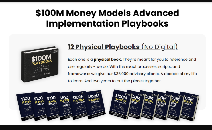 Alex Hormozi $100M® Money Models Book Bundle + All playbooks (Premium)