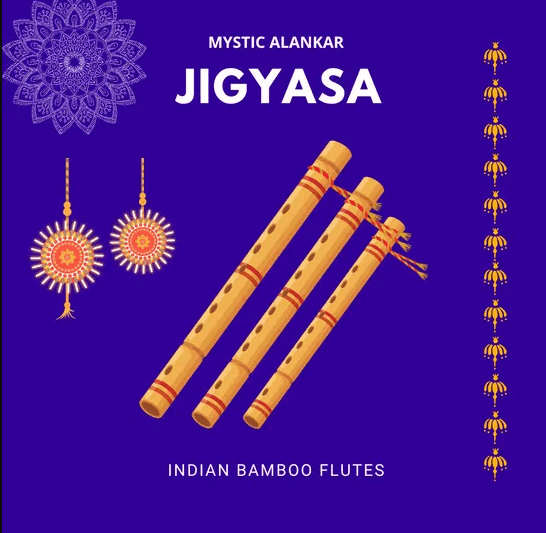 Mystic Alankar Jigyasa Indian Bamboo Flutes (Premium)