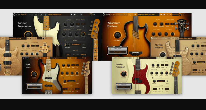 Tracktion Software Dan Dean Essential Bass Factory Content V2-R2R  (Premium)