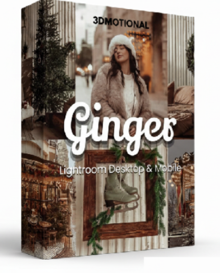 3dMotional – 30 Ginger Lightroom and Lut Bundle (Premium)