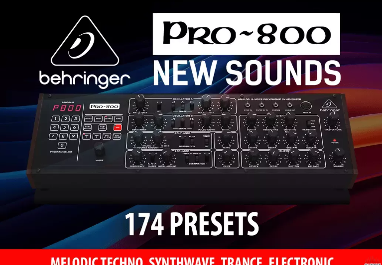 Andi Vax BEHRINGER PRO-800 “Melodic Techno, Synthwave & Trance” – 174 Modern Presets BEHRINGER PRO-800 PRESETS  (Premium)