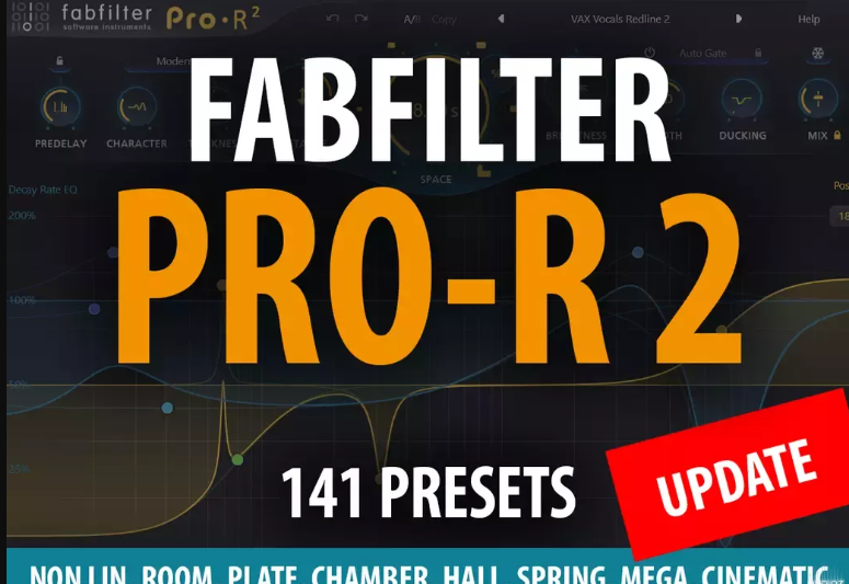 Andi Vax FabFilter PRO-R 2 – 141 Presets FABFILTER PRO-R 2 PRESETS  (Premium)