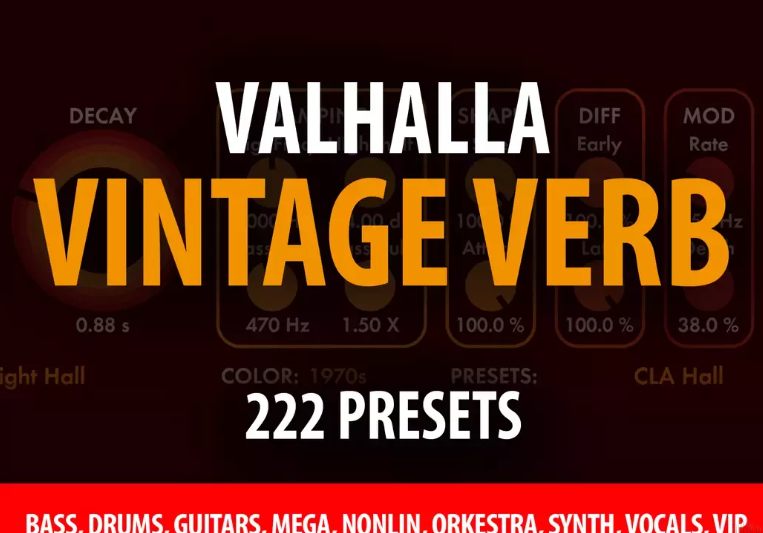 Andi Vax Valhalla Vintage Verb – 222 Presets VALHALLA VINTAGE VERB PRESETS (Premium)