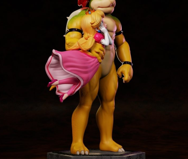 Bowser And Peach From Mario Galaxy Movie – 3D Print Model (Premium)