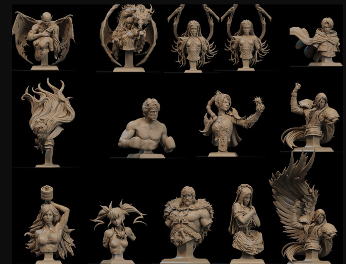 CA 3D Studios – Busts Release November 2025 – 3D Print Model STL (Premium)