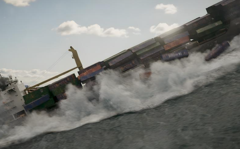 CGCircuit – Houdini FLIP FX: Container Ship vs Monster Wave (Premium)