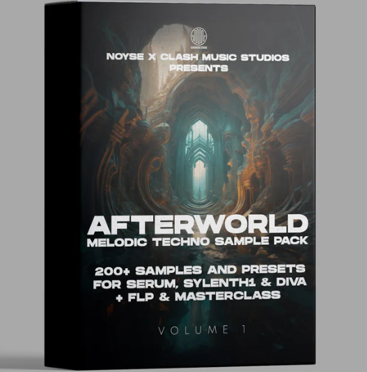 Clash Music Studios AFTERWORLD Melodic Techno Pack WAV FLP Serum Diva Sylenth1 Presets (Premium)