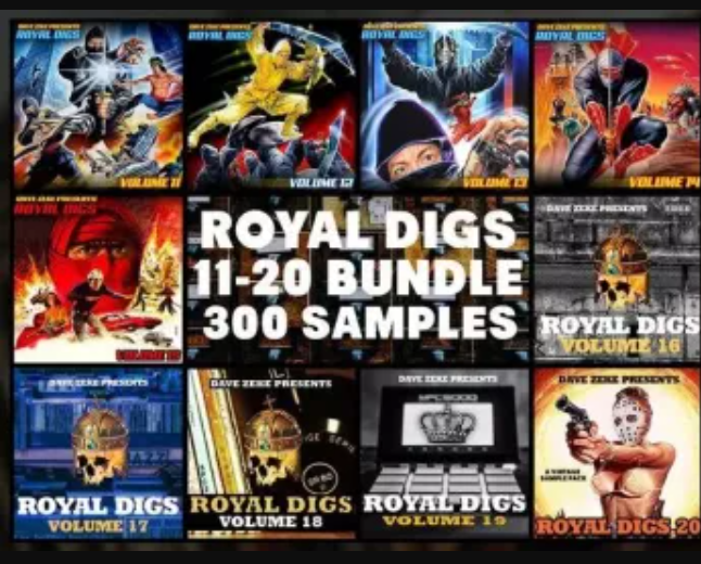 Dave Zeke Royal Digs Volumes 11-20 BUNDLE (300 Prechopped Samples) (Premium)