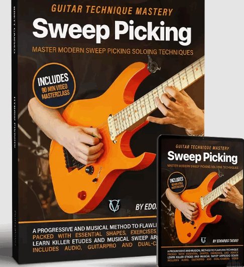 Edoardo Taddei Guitar Technique Mastery : Sweep Picking TUTORiAL MP4 MP3 PDF GPX (Premium)