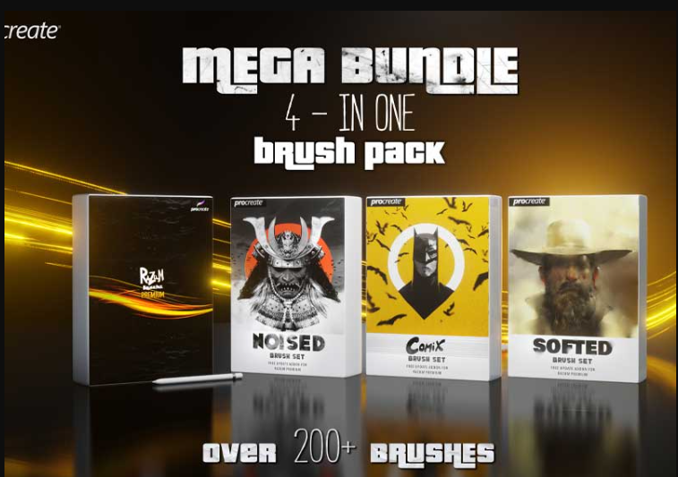 Gumroad – RAZUM_INC MEGA BUNDLE PREMIUM FOR PROCREATE 5 (4 in 1) (Premium)