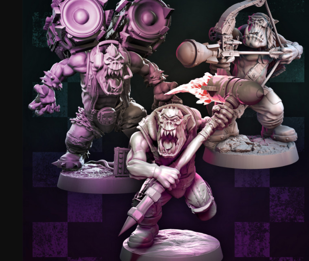 MrModulork’s Demolition Orc Specialists – 3D Print Model STL  (Premium)