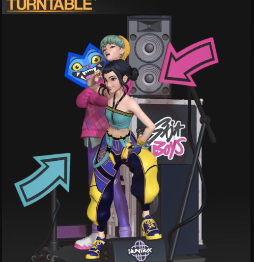 Nomnom Figures – Zoey and Baby Saja from K-pop Demon Hunters – 3D Print Model STL (Premium)