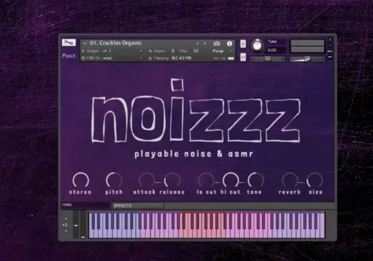 Pssst Instruments Noizzz: Playable Noise & ASMR KONTAKT  (Premium)