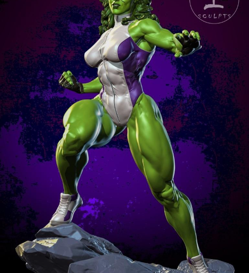 Yan-H – She-Hulk – 3D Print Model STL (Premium)