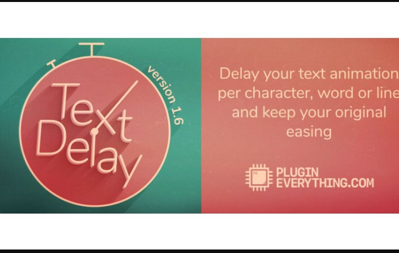 Aescripts TextDelay v1.8.0 WIN (Premium)