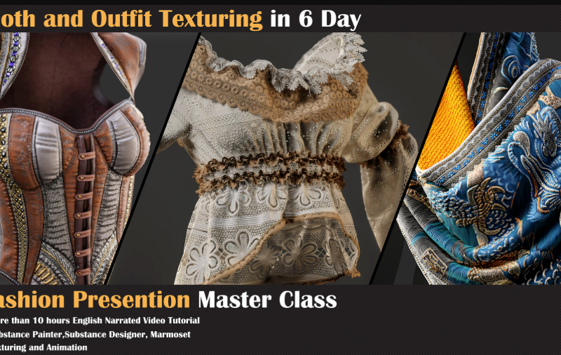 Artstation – Cloth and Outfit Texturing in 6 Days – Master Class (Premium)