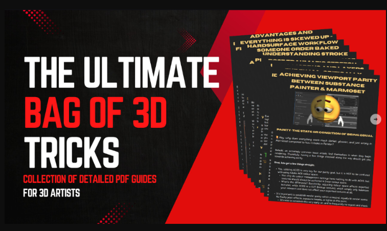 Artstation – The Ultimate Bag of 3D Tricks – Collection of Detailed PDF Guides for 3D Artists (Premium)