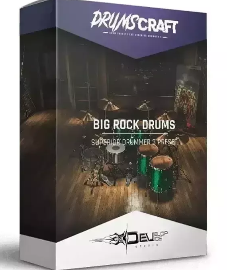 Develop Device Big Rock Drums: Superior Drummer 3 Preset (Premium)