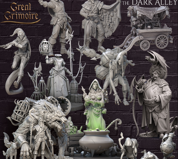 Great Grimoire – Merchants of the Dark Alley – 3D Print Model (Premium)