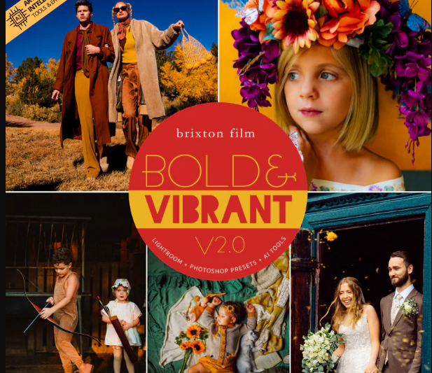 Luxe Lens – Bold & Vibrant 2.0 Lightroom Presets & AI Powered Tools – Desktop & Mobile (Premium)