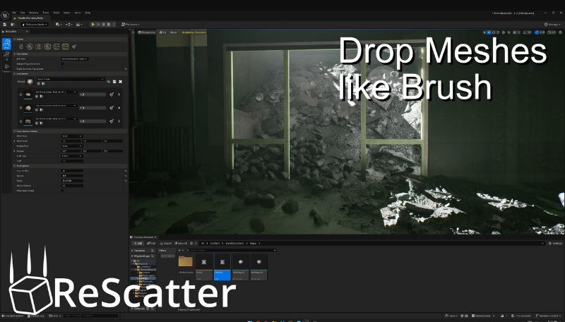 ReScatter v1.1 (5.7) for Unreal Engine  (Premium)