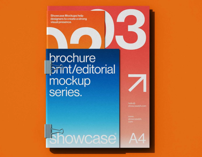 Showcase Mockup Studio – BE0 Brochure Mockup Bundle (Premium)