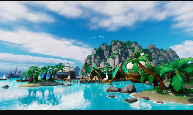 Stylized Tropical Beach Environment (5.0 – 5.7) (Premium)
