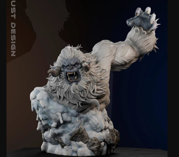 ZEZ Studio – Yeti Bust – 3D Print Model STL  (Premium)