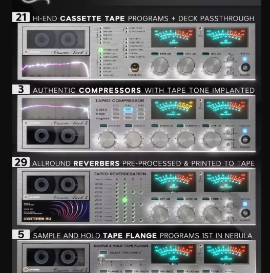Cupwise Cassette Deck 3 Multi Effects Pack Nebula Library Updated  (Premium)