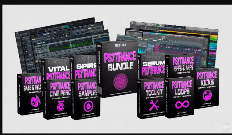 Esential Music Productions Psytrance Bundle WAV MiDi Serum Vital Spire SoundBank (Premium)