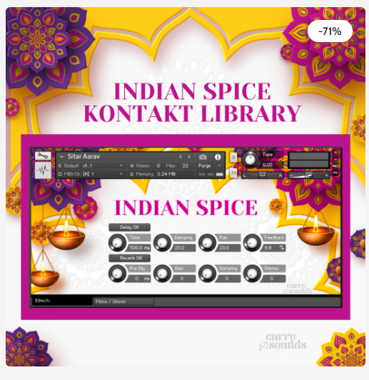 Sonic Market Indian Spice KONTAKT (Premium)