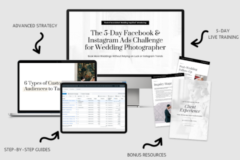 Steven Decuba – 5-Day Facebook & Instagram Ads Challenge for Wedding Photographers (Premium)