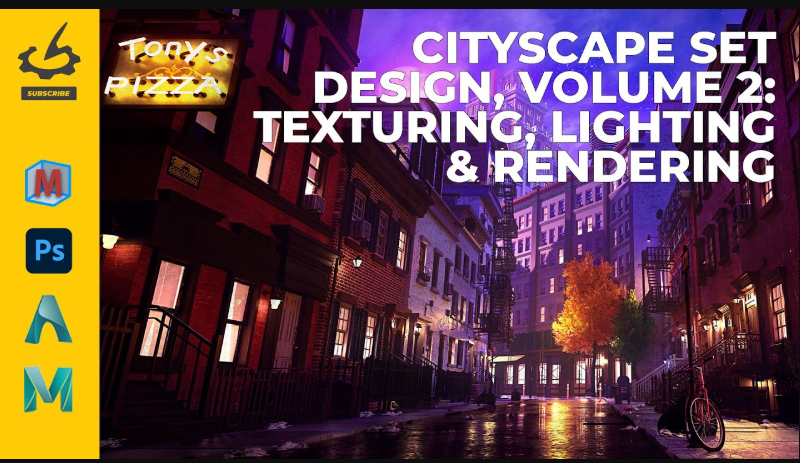 The Gnomon Workshop – Cityscape Set Design, Volume 2: Texturing, Lighting & Rendering (Premium)